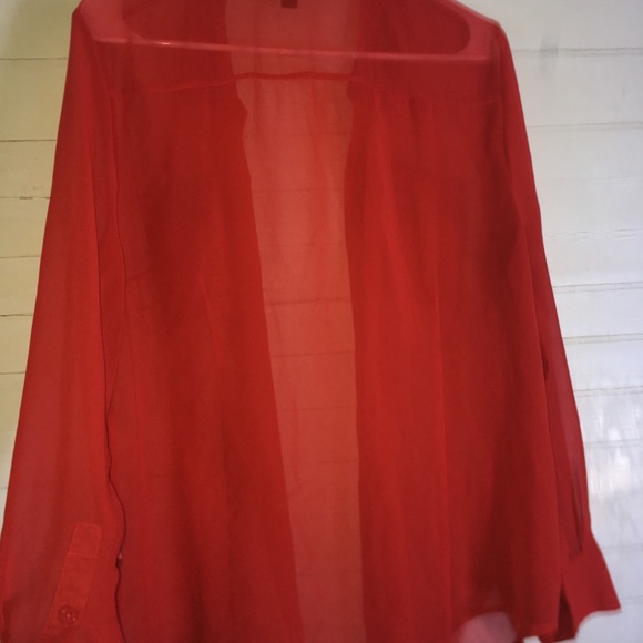 Rock & Republic Coral Chiffon Long Sleeve Blouse - Picture 4 of 8